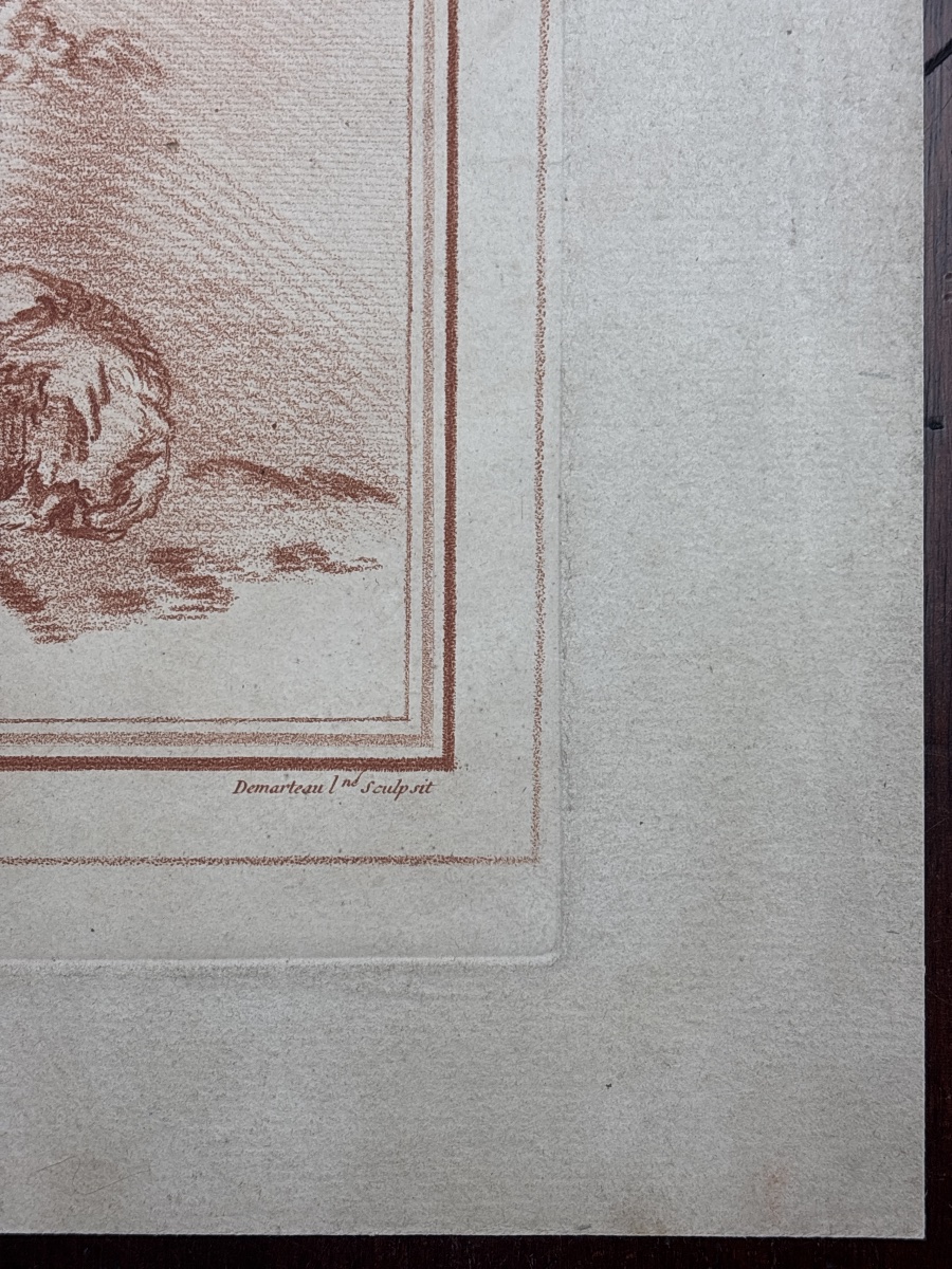 Gilles Demarteau (1722–1776), After Boucher, In The Style Of Red Chalk -photo-4