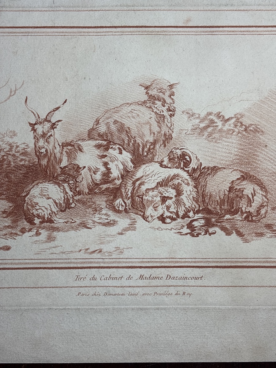 Gilles Demarteau (1722–1776), After Boucher, In The Style Of Red Chalk -photo-4