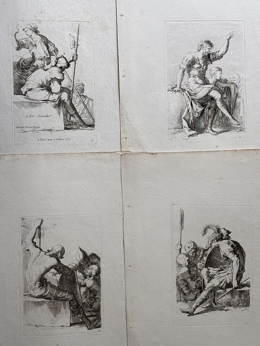 Salvatore Rosa (1615-1673) Série des figurines 
