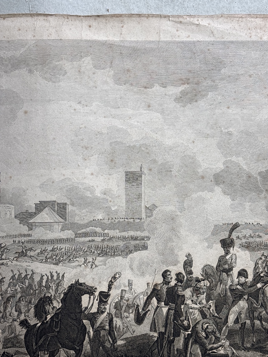 Napoleon: Battle Of Regensburg, 1809—empire-era Engraving-photo-4