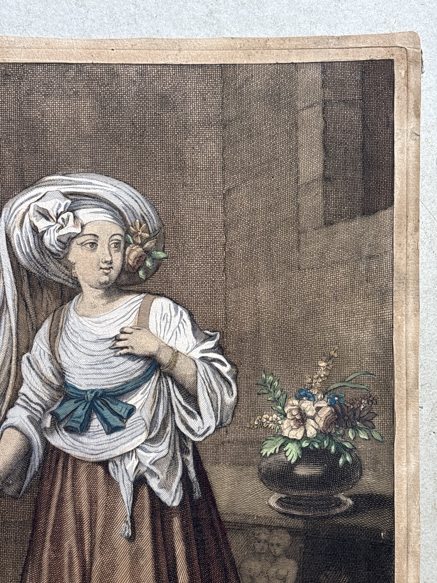 Chios ( fille de) gravé par G. Scotin (1678-1740)Grèce Greece Philhellenisme -photo-1