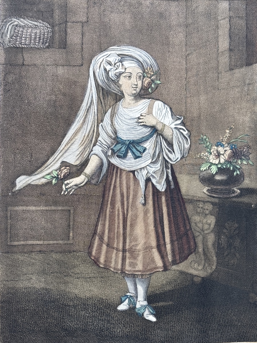 Chios ( fille de) gravé par G. Scotin (1678-1740)Grèce Greece Philhellenisme -photo-3