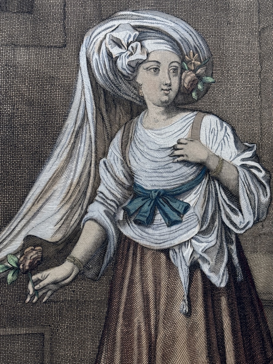 Chios ( fille de) gravé par G. Scotin (1678-1740)Grèce Greece Philhellenisme 