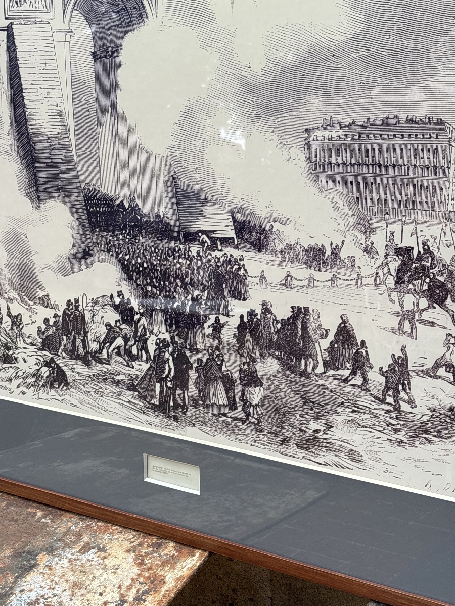 Large-scale Offset Lithograph From The 19th Century—circa 1975. Nicely Framed In Period Frame -photo-1