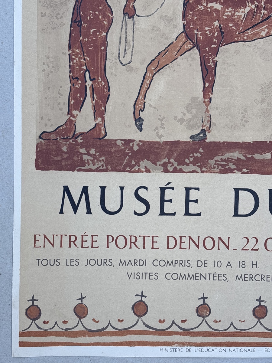Poster: Art And Civilization Of The Etruscans, 1955, Louvre Museum—mourlot-photo-2