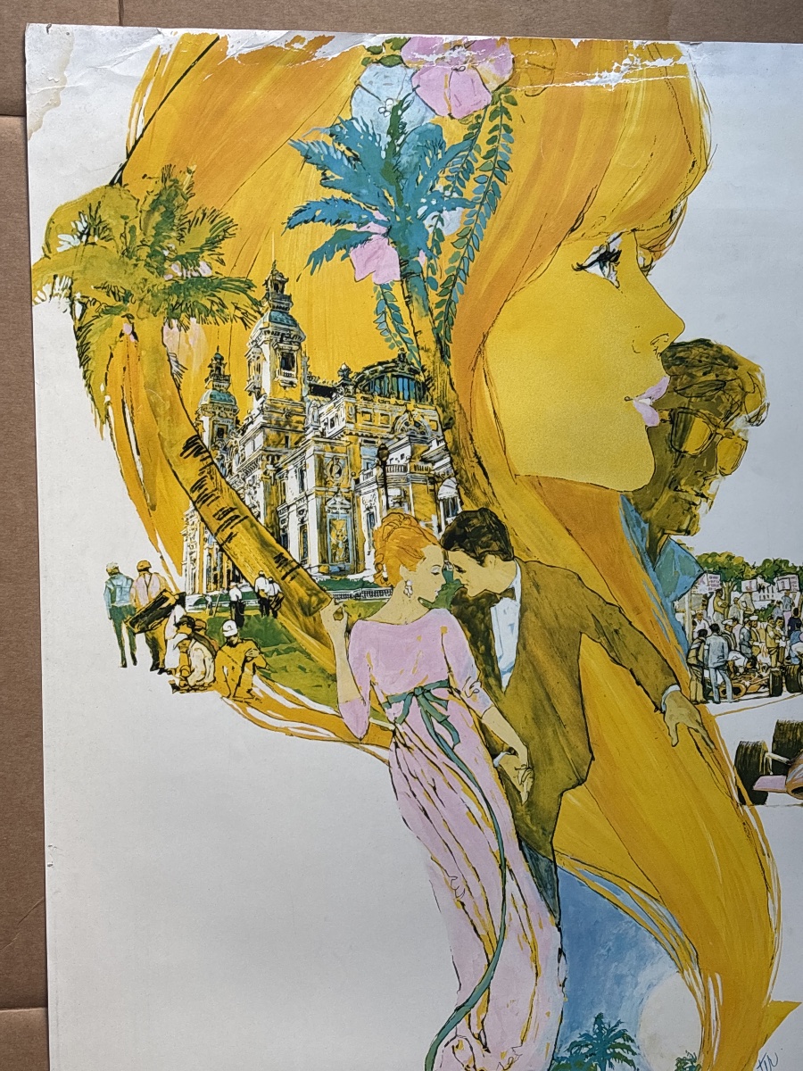 Affiche Monte Carlo chez Draeger vers 1960-65 Steve Carpenter -photo-2