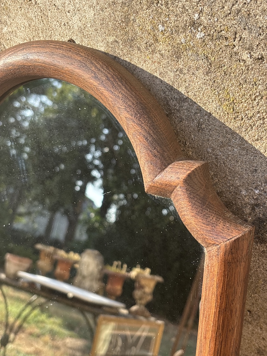 Miroir Chêne ( 49x 34 cm.) ciré -photo-2