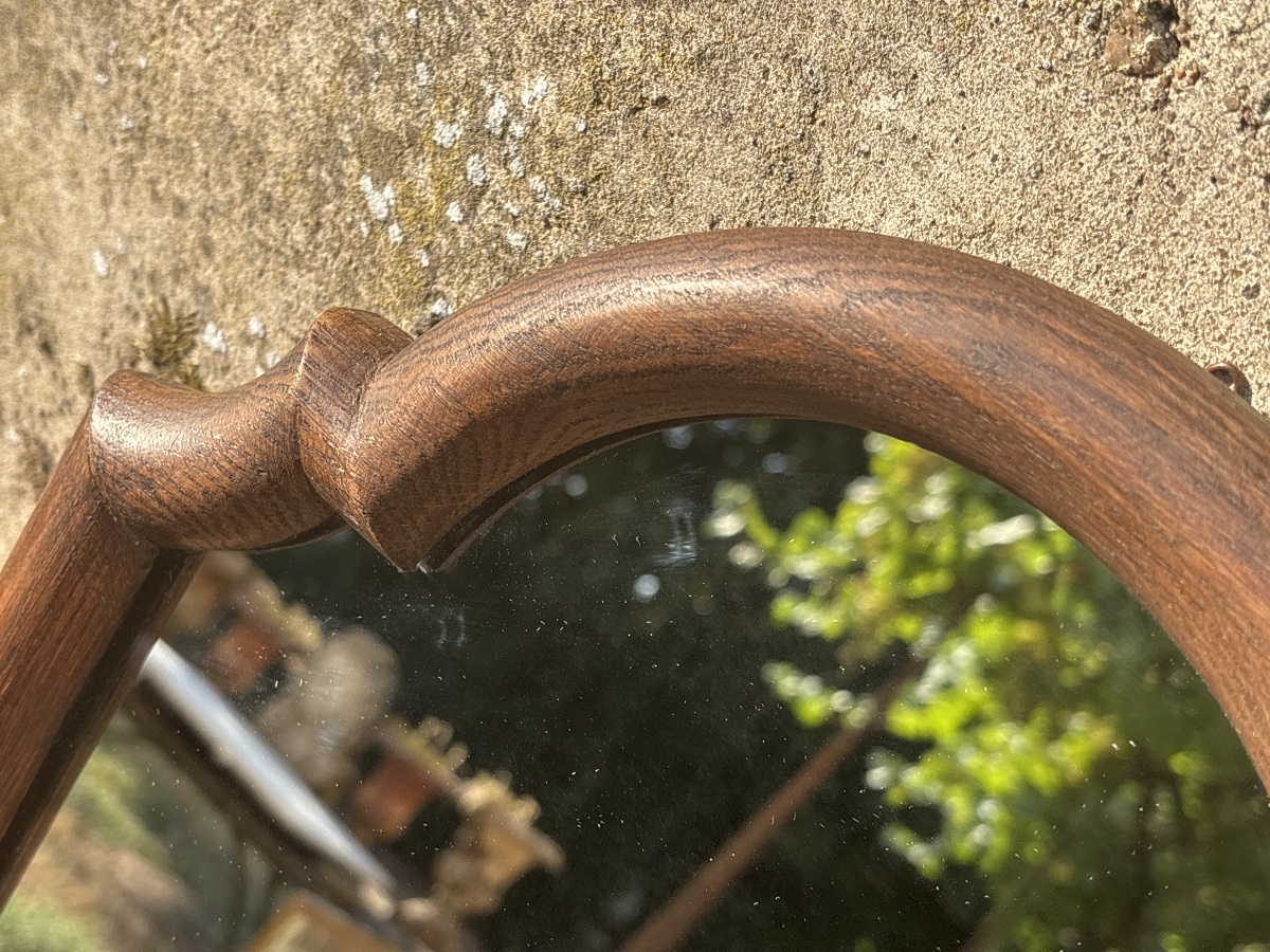 Miroir Chêne ( 49x 34 cm.) ciré -photo-3