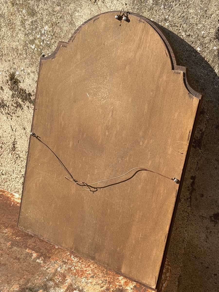 Miroir Chêne ( 49x 34 cm.) ciré -photo-4