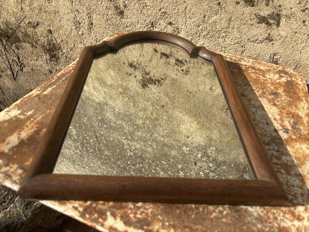 Miroir Chêne ( 49x 34 cm.) ciré -photo-1