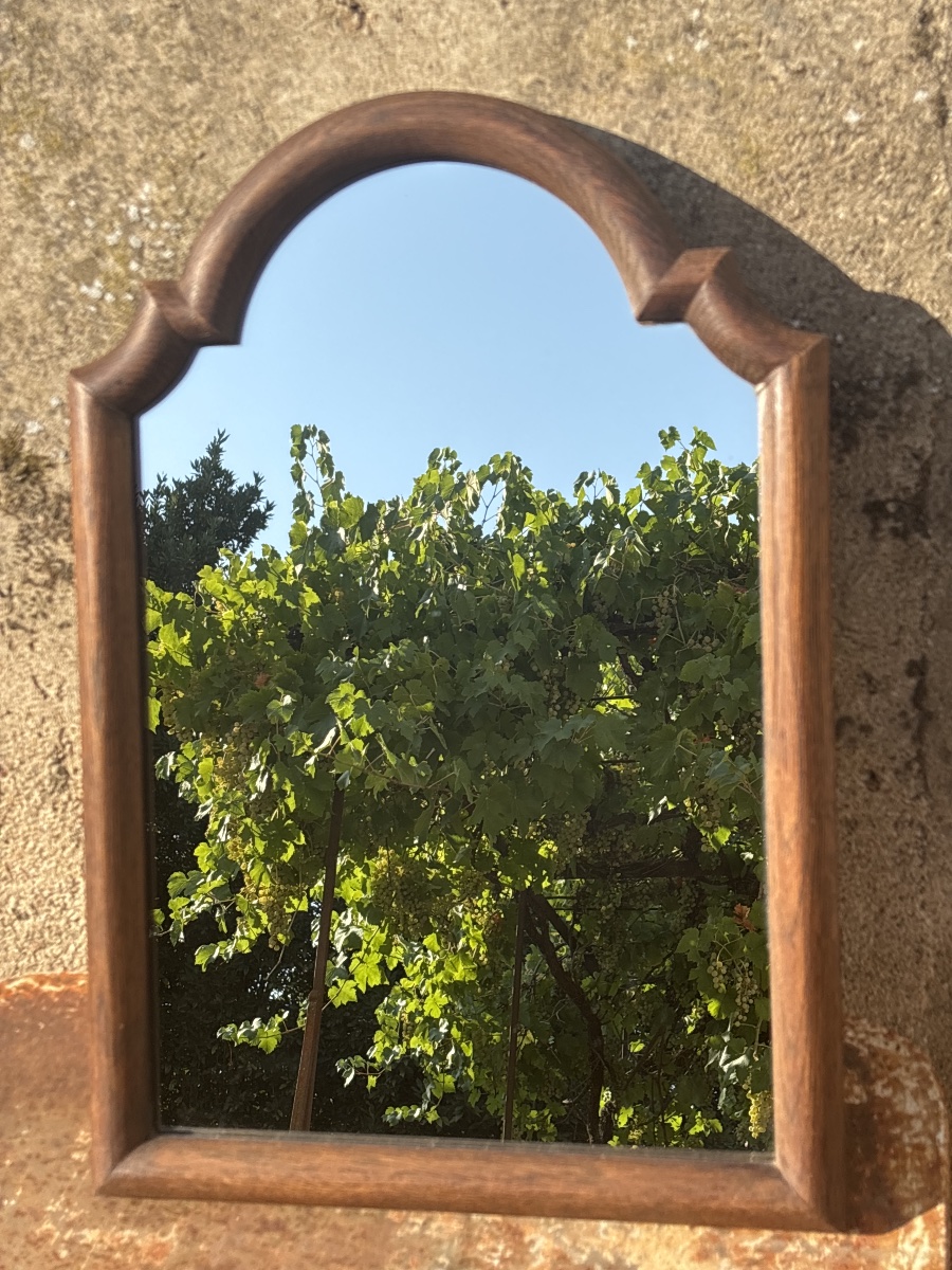 Miroir Chêne ( 49x 34 cm.) ciré 