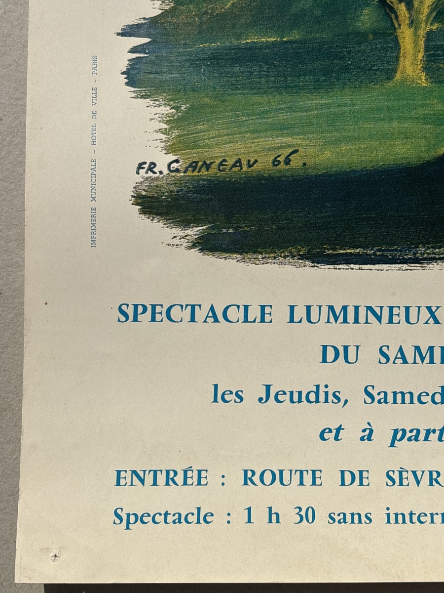 The Clear Nights Of Bagatelle: Rare 1969 Poster From The Bois De Boulogne -photo-2