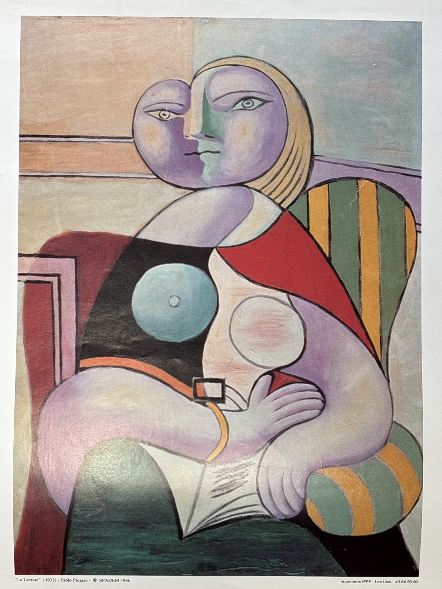 Affiche Picasso Spadem 1986 Marina Lithographies galerie du musée -photo-2
