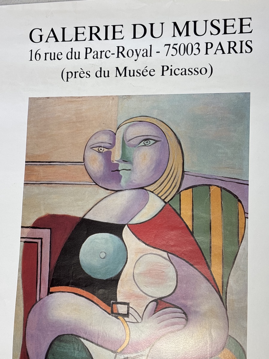 Affiche Picasso Spadem 1986 Marina Lithographies galerie du musée -photo-4