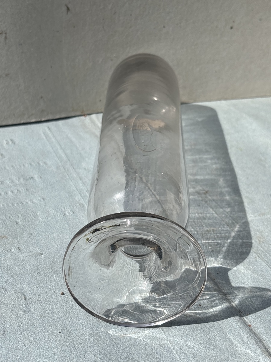 Five 19th-century Upside-down Apothecary Glass Jars -photo-2