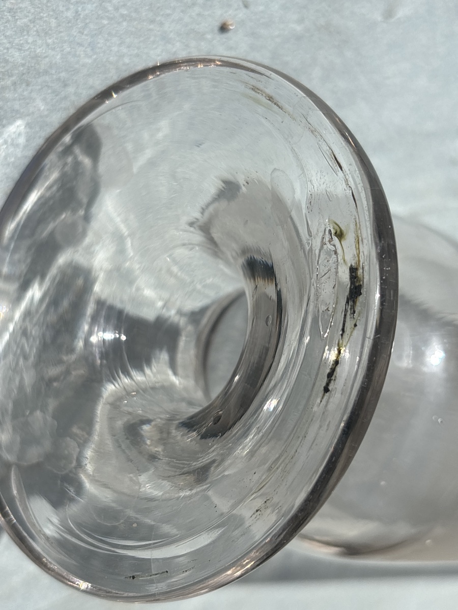 Five 19th-century Upside-down Apothecary Glass Jars -photo-3