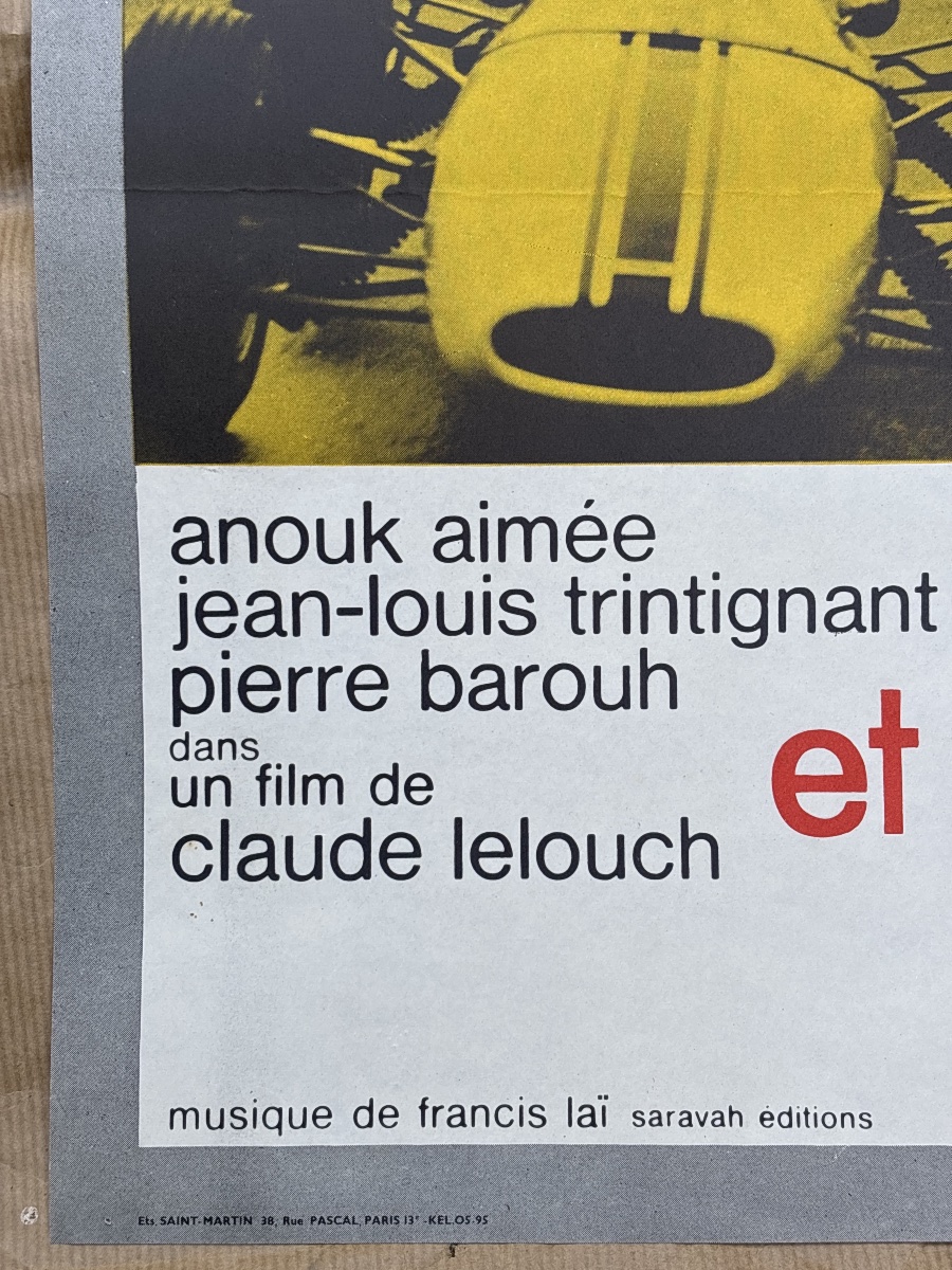 Original Poster: A Man And A Woman, 1966, Claude Lelouch -photo-2