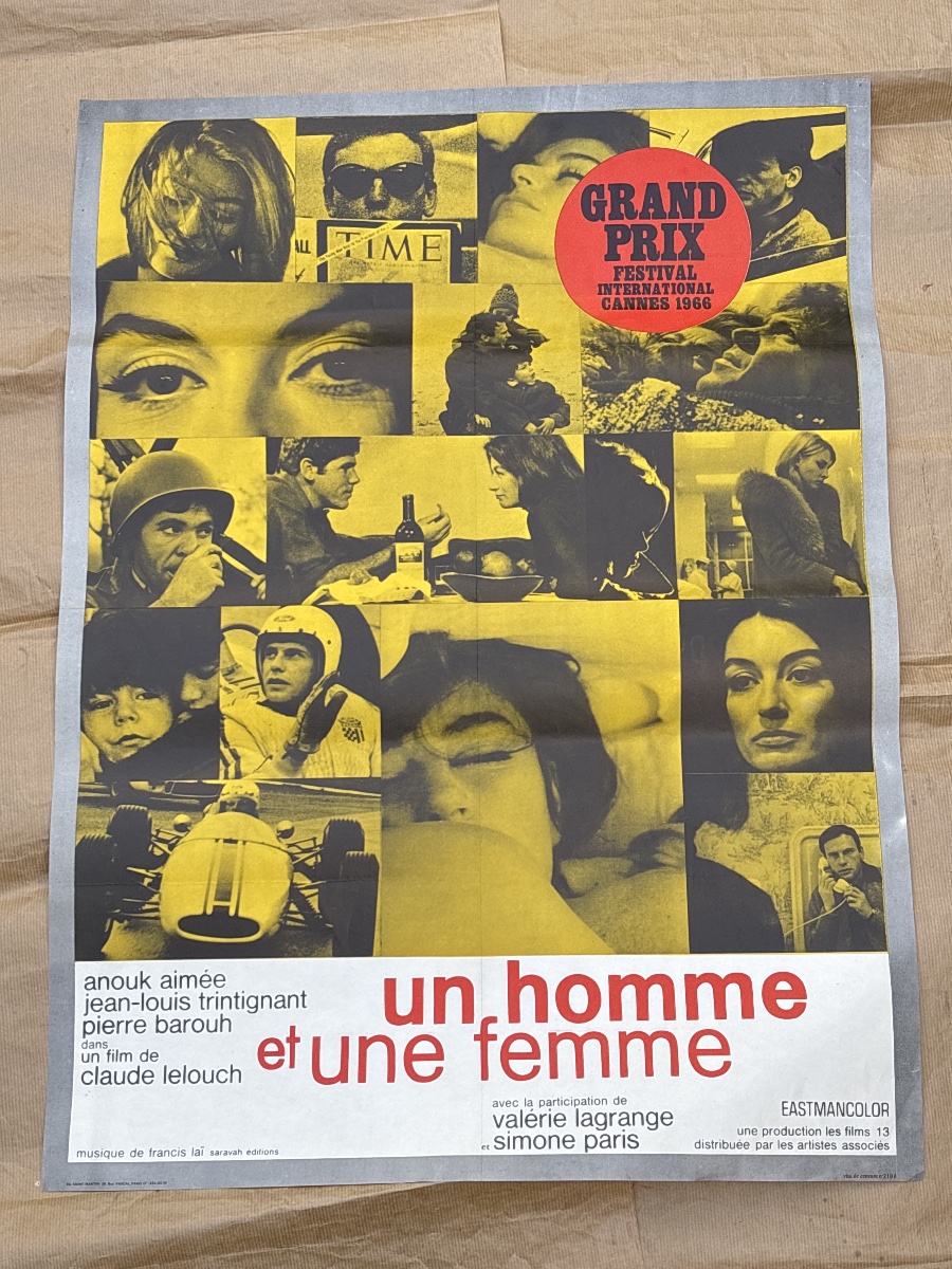 Original Poster: A Man And A Woman, 1966, Claude Lelouch -photo-2