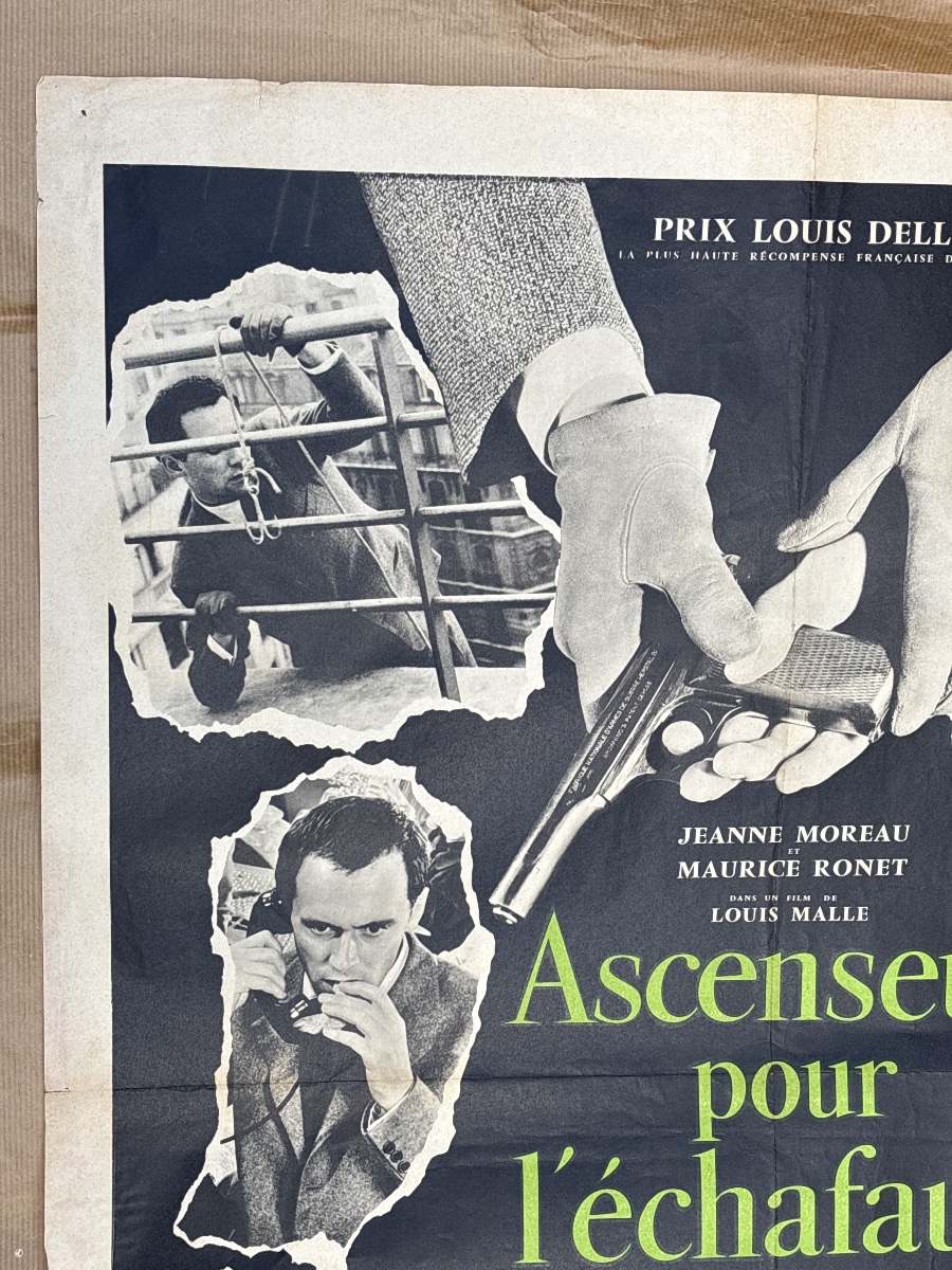 Affiche Originale : Ascenseur pour l Échafaud - Louis Malle 1958-photo-1
