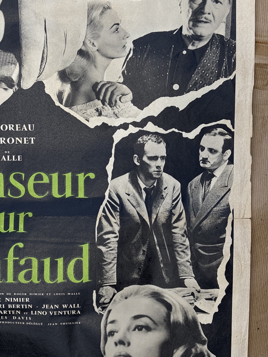 Affiche Originale : Ascenseur pour l Échafaud - Louis Malle 1958-photo-3
