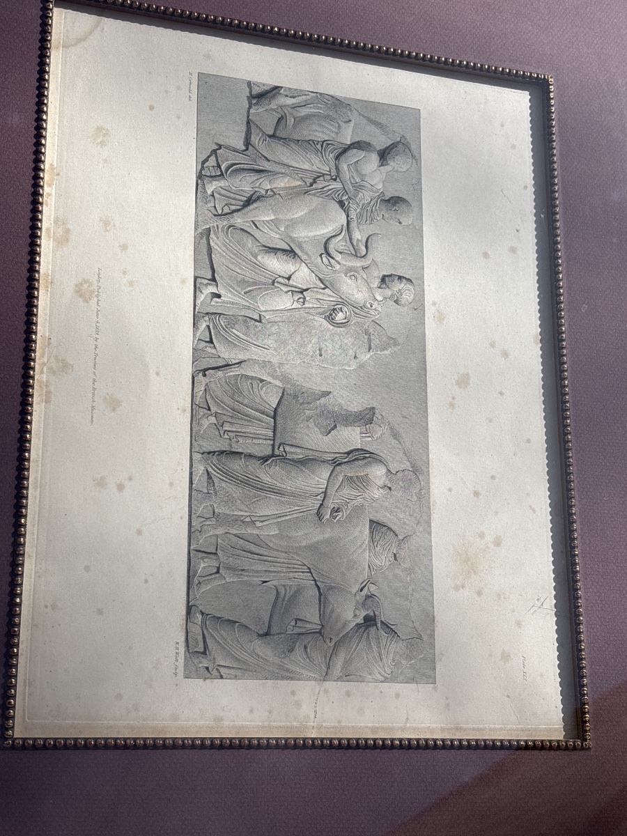Suite 4 Lithographies 1839 H. Corbould (1787- 1844) Marbres Antiques British Museum -photo-2