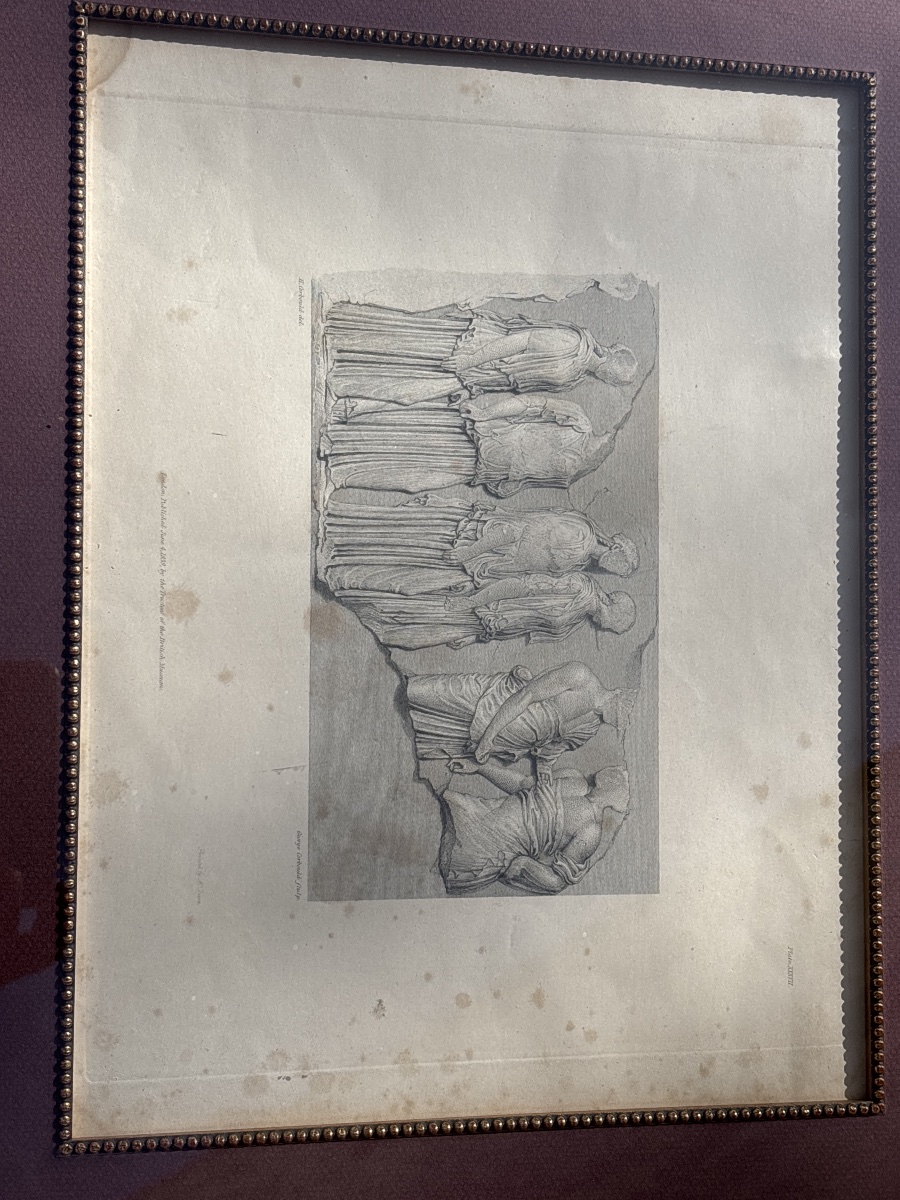 Suite 4 Lithographies 1839 H. Corbould (1787- 1844) Marbres Antiques British Museum -photo-3