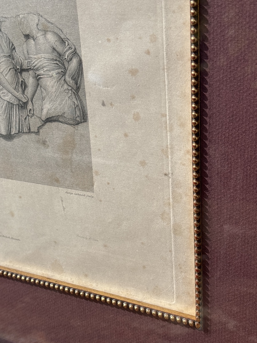 Suite 4 Lithographies 1839 H. Corbould (1787- 1844) Marbres Antiques British Museum -photo-7