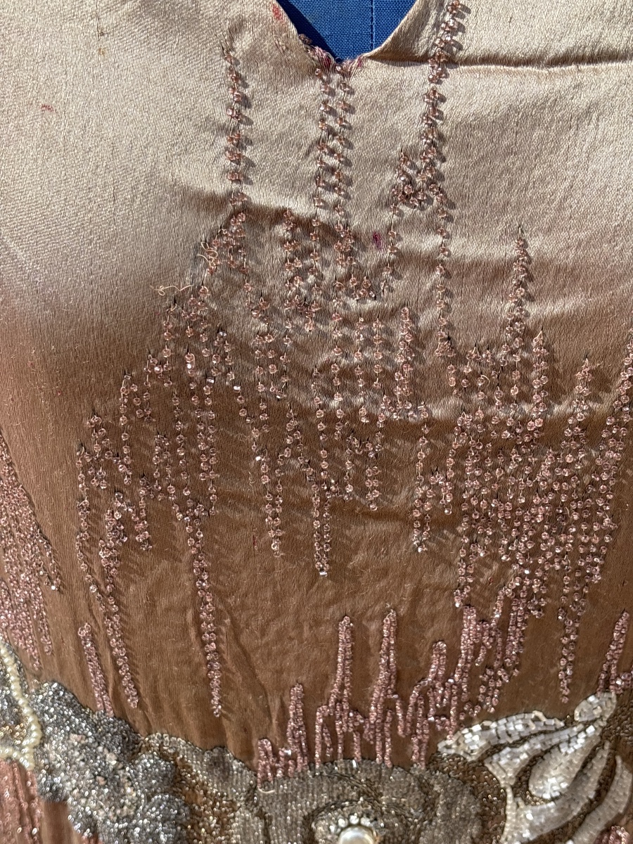 1925 Beaded Silk Dress -photo-2