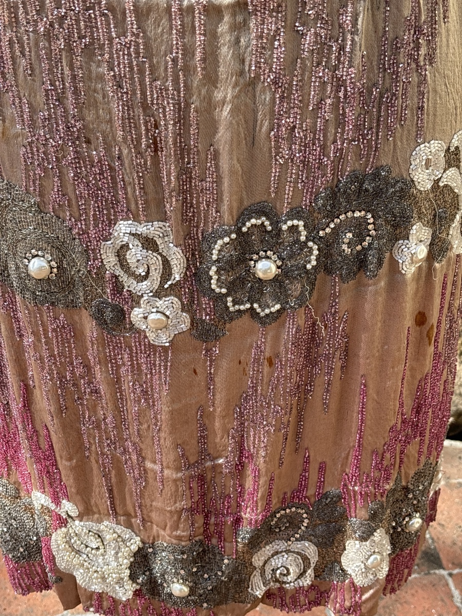 1925 Beaded Silk Dress -photo-3