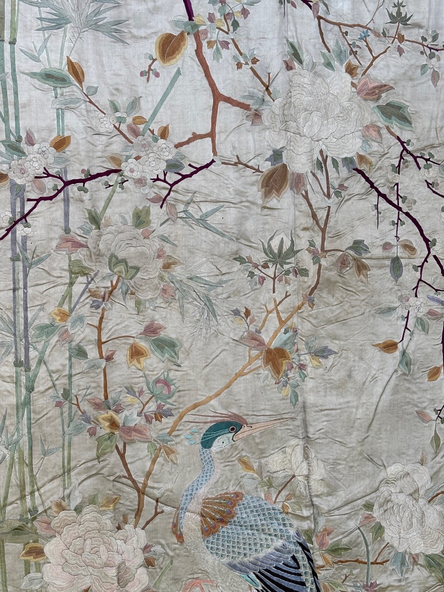 Large Chinese Embroidery, Late 19th Century 