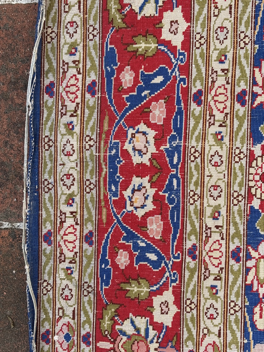 Fine Iranian Silk Rug -photo-5