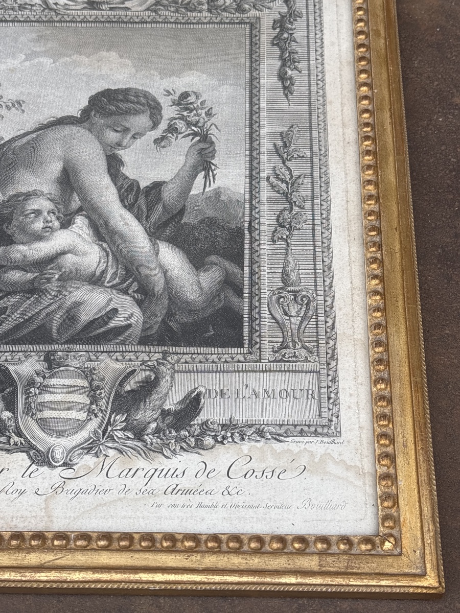 J. Bouillard (1744–1806), *the Punishment Of Love* (*the Spanking*), Beautifully Framed -photo-3