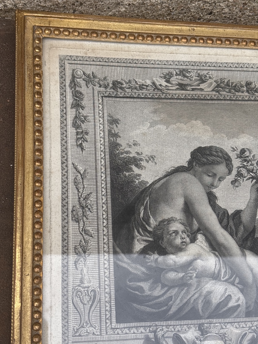 J. Bouillard (1744–1806), *the Punishment Of Love* (*the Spanking*), Beautifully Framed -photo-2