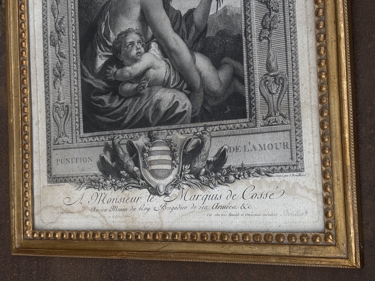 J. Bouillard (1744–1806), *the Punishment Of Love* (*the Spanking*), Beautifully Framed -photo-4