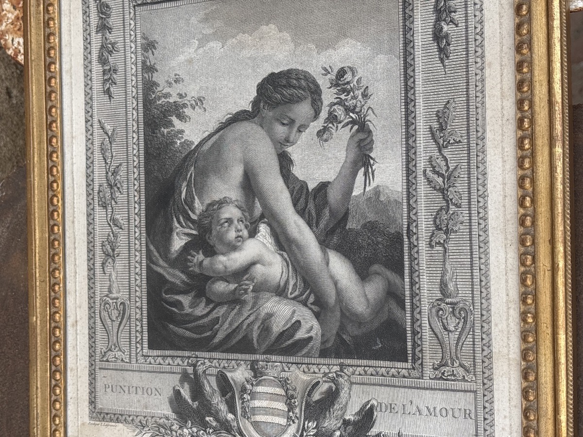 J. Bouillard (1744–1806), *the Punishment Of Love* (*the Spanking*), Beautifully Framed -photo-5