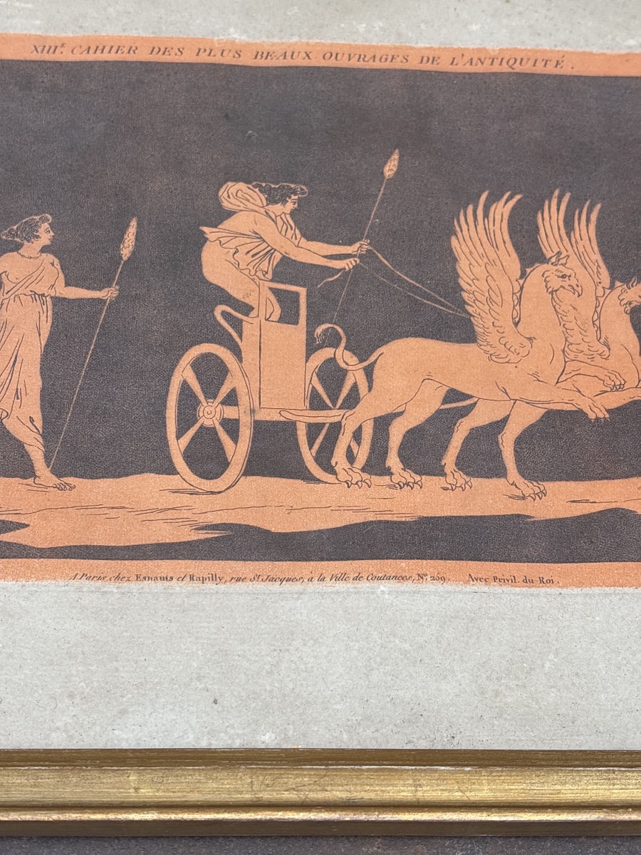Willemin Nicolas (1763–1839) Engraving Based On *antiquities*. Published By Esnault & Rapilly-photo-3