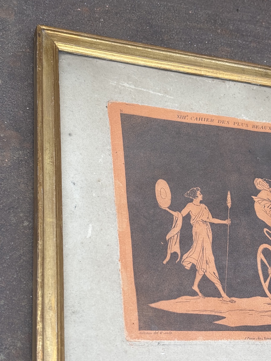 Willemin Nicolas (1763–1839) Engraving Based On *antiquities*. Published By Esnault & Rapilly-photo-4