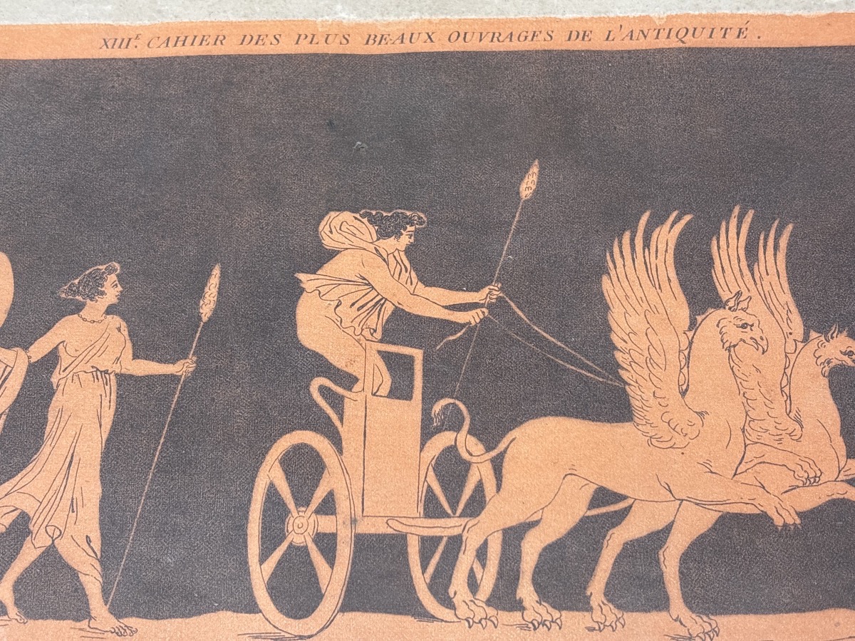 Willemin Nicolas (1763–1839) Engraving Based On *antiquities*. Published By Esnault & Rapilly-photo-6