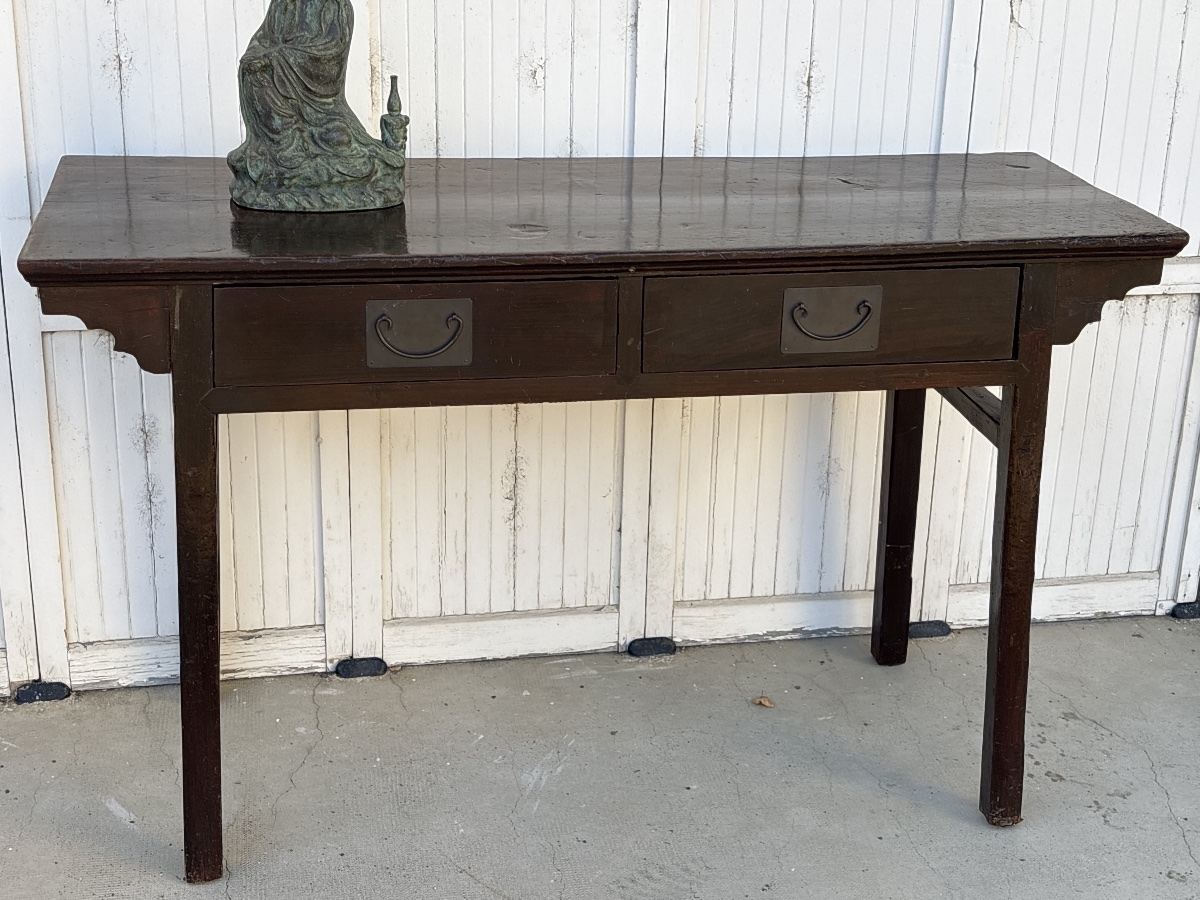 19th-century Ming Dynasty Console Table From China With Antique Patina -photo-2