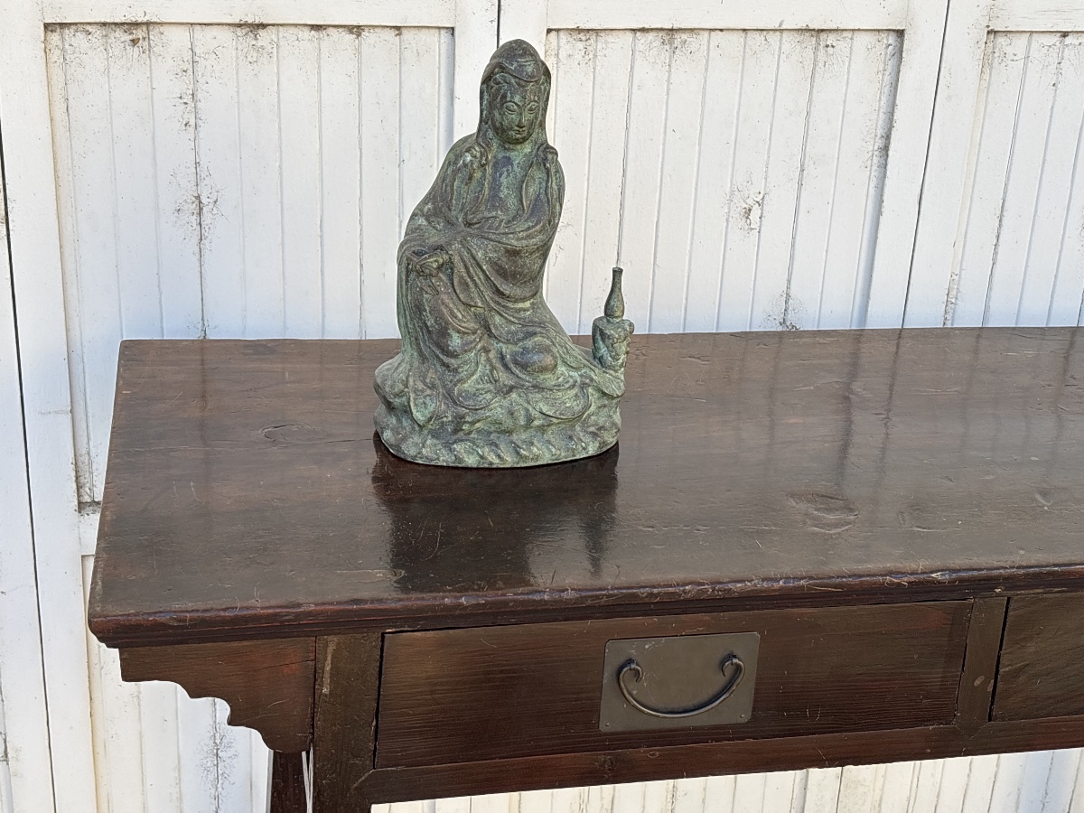 19th-century Ming Dynasty Console Table From China With Antique Patina -photo-2