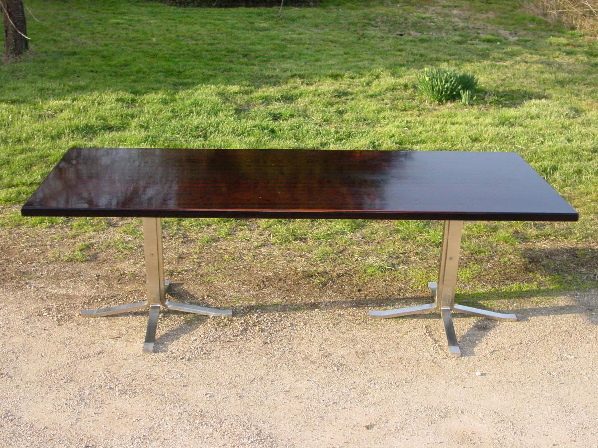Formanova :Grande Table (240 Cm.) Gianni Moscatelli Palissandre de Rio de conférence -photo-2