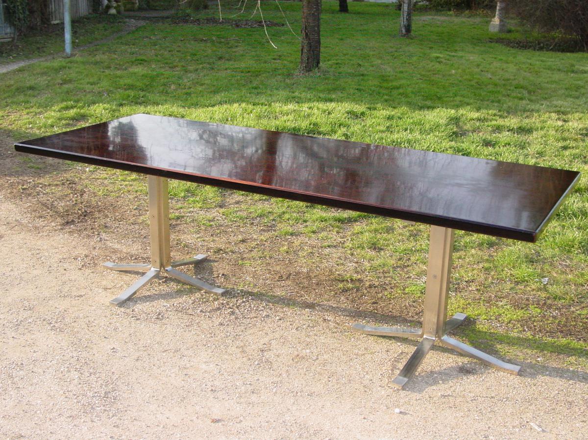 Formanova :Grande Table (240 Cm.) Gianni Moscatelli Palissandre de Rio de conférence -photo-3