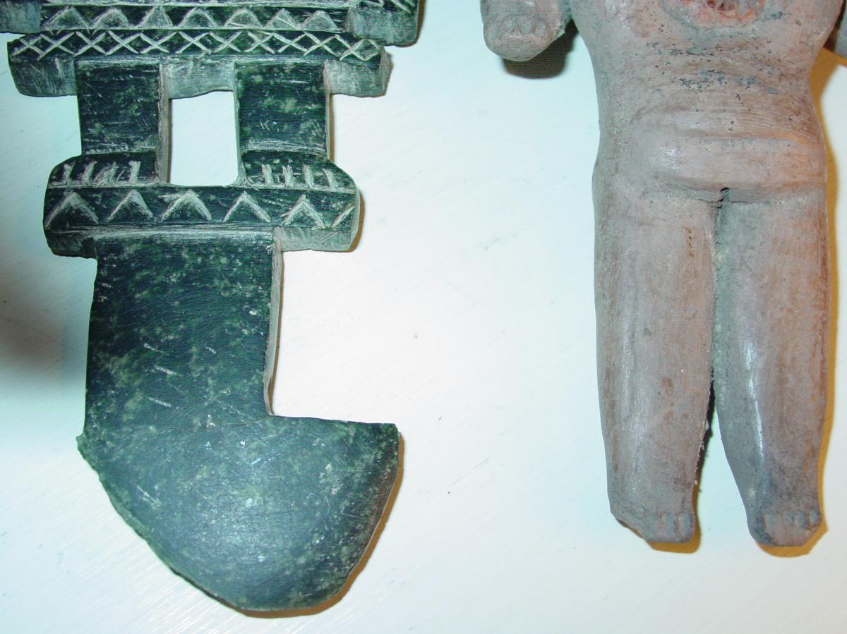 2 Sculptures Rituelles  Pré-colombiennes Anciennes-photo-2