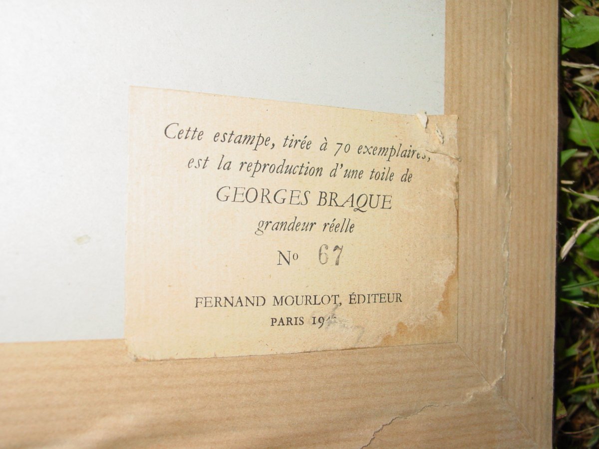  Georges Braque (1882-1963) Ed. & Graveur : Mourlot  tirage : 67/70-photo-3
