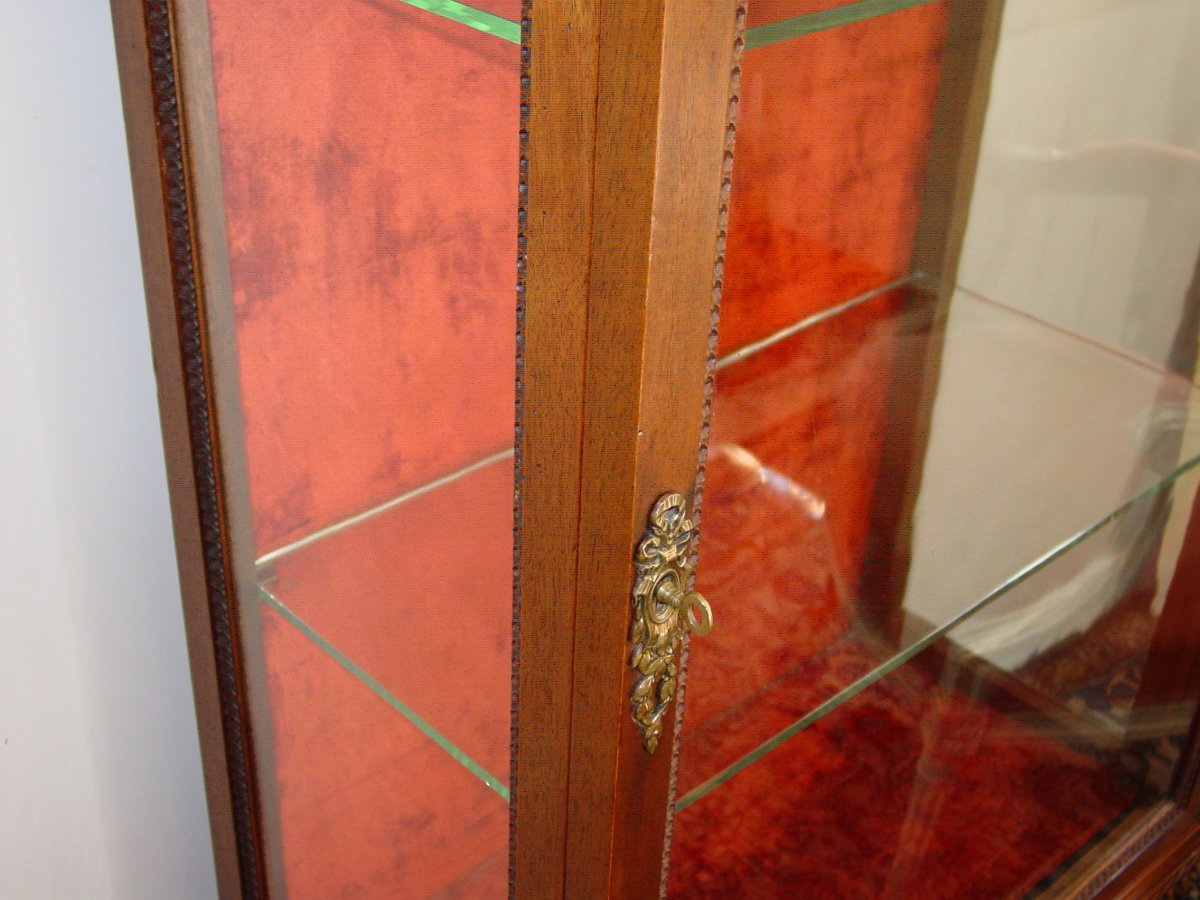 Showcase 1880 Walnut Louis XVI Style-photo-1