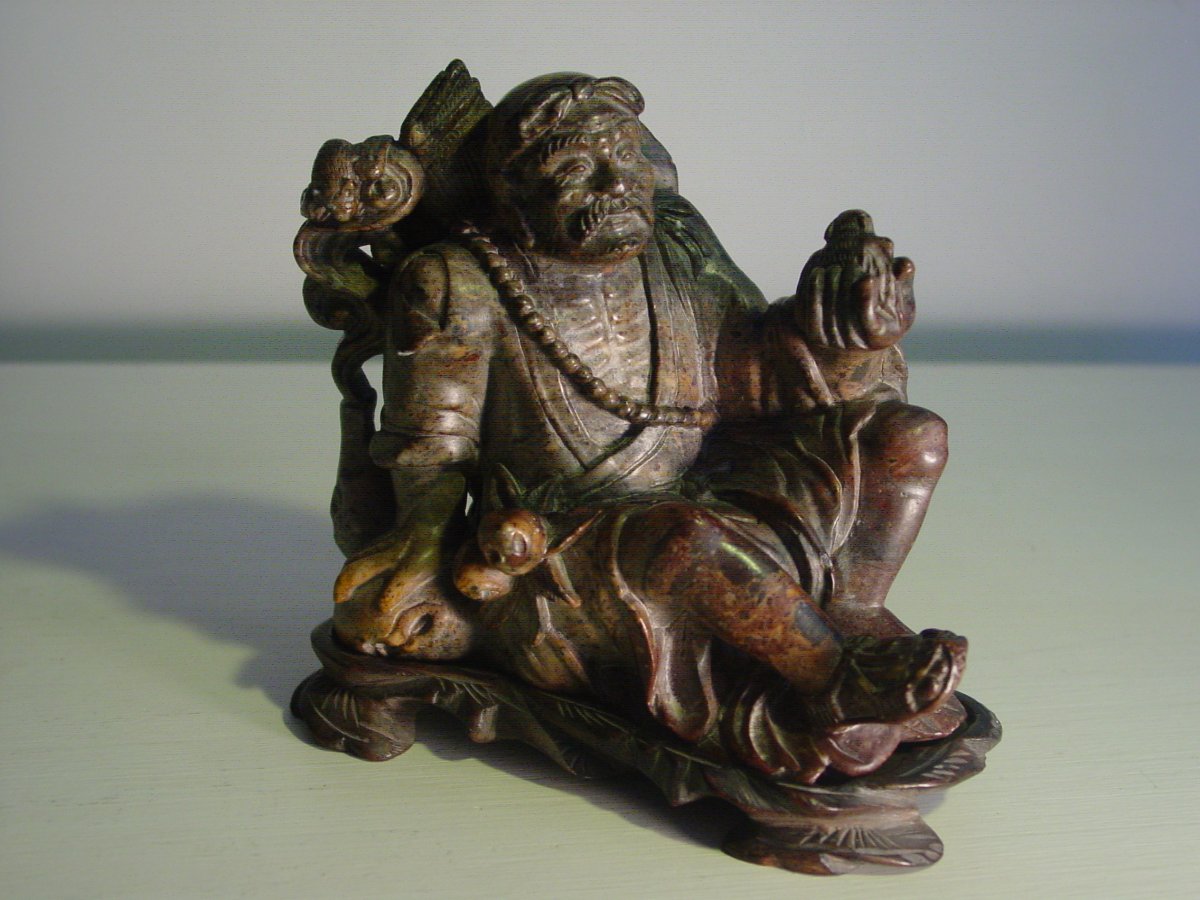 Sculpture En Stéatite -chine- Vers 1900 Pierre De Lard