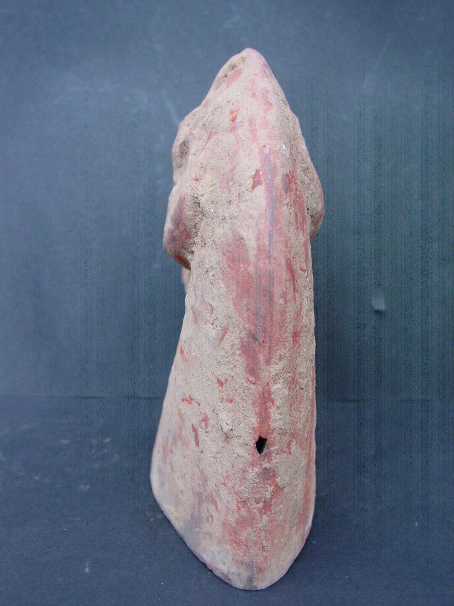 Chine Epoque Han (206-220 Ap Jc) Tête De Cheval En Terre-photo-4