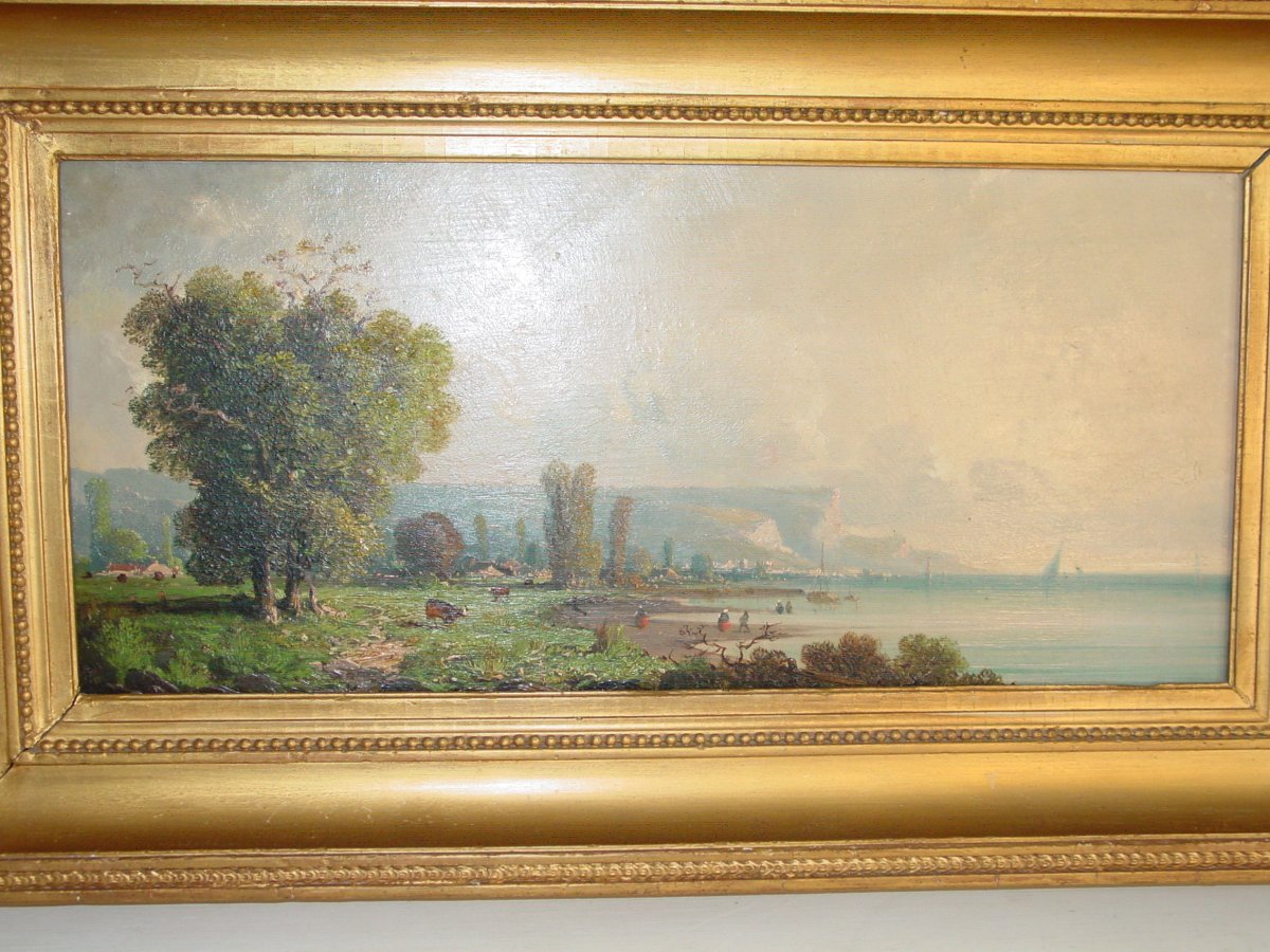 Landscape Of Normandy From The 19th French School On Panel