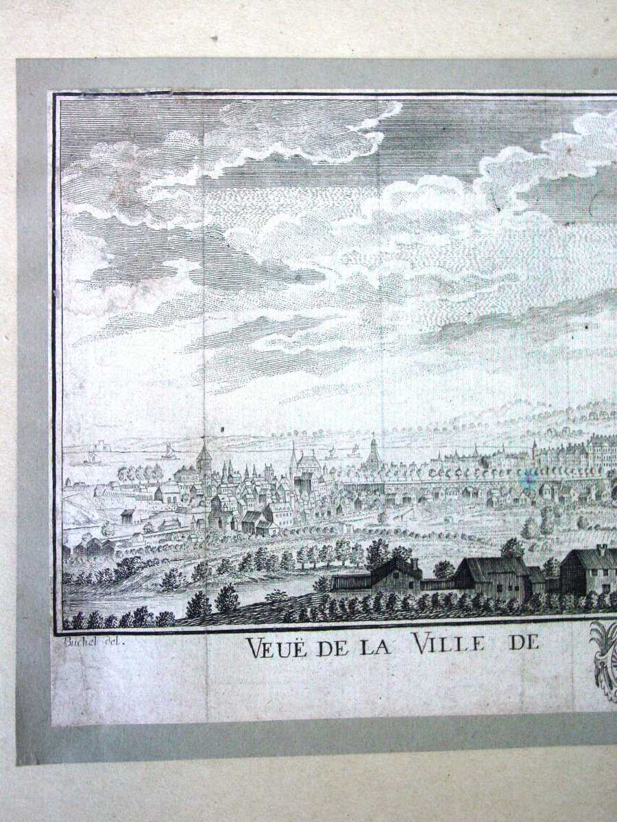 1764 - Panoramic View Of Geneva By J. Wchsmuth d'Aprés E. Büchel-photo-4