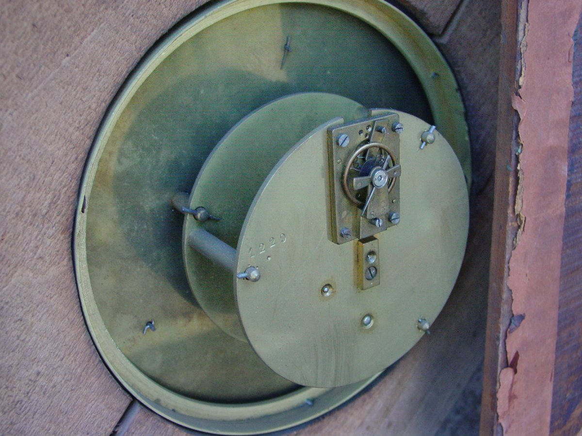 Napoleon III Period Clock Adorned With Murano Glass Plates Cartel Clock-photo-4